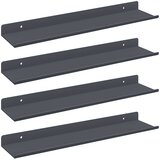  Lebdeća polica Zidne 4 pcs Antracit 40 x 8,5 x 2,5 cm Čelik | Eponuda.com