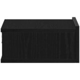  Plutajući noćni ormarić crni hrast 40x32x15 cm inženjerski drvo | shoptok.hr