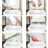 GEPARD SANITARY wc daska blitz c9 41,8×35,6 cm, 2,5 kg, soft close, duroplast, okov inox, bf+tfp/take off | Eponuda.ba