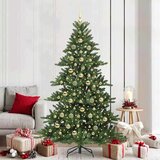 vidaXL Umjetno božićno drvce s nogom with LEDs s stalakom 210cm PVC | shoptok.hr