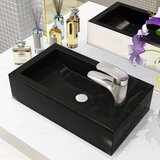  Umivalnik pravokotni keramika črne barve 46x25,5x12 cm, (21409249) | Shoptok.si