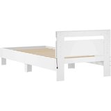  Okvir za krevet s uzglavljem i LED svjetlima bijeli 75x190 cm | shoptok.hr