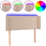  Posteljno vzglavje kapučino 83x16x78/88 cm umetno usnje, (20932240) | Shoptok.si