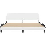  Okvir za krevet Dover bijelo-crni 180x200cm umjetna koža | Eponuda.com