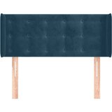  Uzglavlje s ušima tamnoplavo 103x16x78/88 cm baršunasto | shoptok.hr