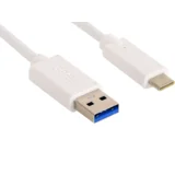 136-15 USB kabel 1 m USB 3.2 Gen 1 (3.1 Gen 1) USB A USB C Bijelo