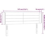  LED uzglavlje tamnozeleno 147x16x78/88 cm baršunasto | Eponuda.ba