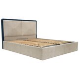 Bobochic Paris Modra/bež oblazinjena zakonska postelja s prostorom za shranjevanje z letvenim dnom 180x200 cm Mara – | Shoptok.si