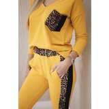 Kesi Set with a mustard panther motif | shoptok.hr