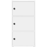 vidaXL Regal za knjige bijeli 40x24x77 cm konstruirano drvo | shoptok.hr