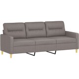  3-dijelni set sofa s jastucima smeđesivi od tkanine | shoptok.hr