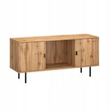 AKORD TV omarica, 2 vratna polica, 125 cm Wotan kovinske noge, (21979064) | Shoptok.si