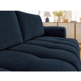 Bobochic Paris Temno modra raztegljiva/s prostorom za shranjevanje sedežna garnitura 251 cm Fuji – | Shoptok.si