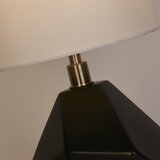 Searchlight EU88250BK - Stona lampa APEX 1xE27/60W/230V crna/siva | Eponuda.com