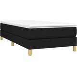  Krevet s oprugama i madracem crni 100 x 200 cm od tkanine | shoptok.hr