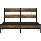  Okvir kreveta bez madraca s uzglavljem boja hrasta 137x190 cm | Eponuda.com