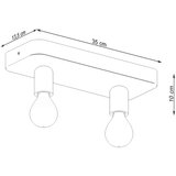  Stropna svetilka TAVO 2, (21347867) | Shoptok.si
