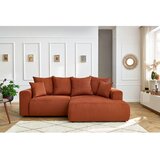 Bobochic Paris Oranžna žametna kotna sedežna garnitura Enjoy – | Shoptok.si