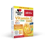 Doppelherz Aktiv Vitamin C 1000 + Vitamin D3 + Cink Depot, tablete s podaljšanim sproščanjem
