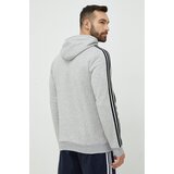 Adidas Bluza moška, siva barva, s kapuco | Shoptok.si