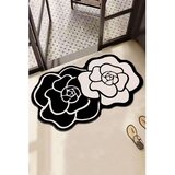 Foutastic črno-bela kopalniška preproga 60x100 cm bungari rose – | Shoptok.si