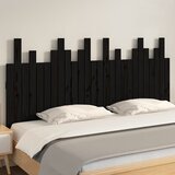  Zidno uzglavlje crni 166x3x80 cm od masivne borovine | shoptok.hr
