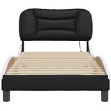  Okvir kreveta s LED-om bez madraca Hvar crno-bijeli 90x190 cm | Eponuda.ba