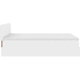 vidaXL Okvir kreveta s madracem čisto bijela 140x200cm umjetna koža | shoptok.hr