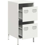 vidaXL Komoda bela 35x39x73,5 cm hladno valjano jeklo | Shoptok.si