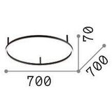 Ideal Lux STROPNA LED-SVETILKA Oracle Slim 4300 lm 3000 K | Shoptok.si