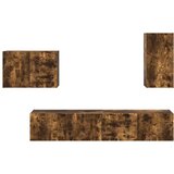 4 Set omare za televizijo na steni 4 pcs Dimljeni oreh - - Rjava - 46.12 - 78,5 x 31 x 29,5 cm - 2025-vidaXL-Uvoz_2 | Shoptok.si