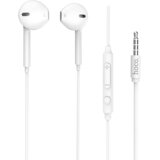 hoco. Slušalke z mikrofonom, 3,5 mm, dolžina kabla 1,2 m, bele - M55 Memory sound White | Shoptok.si