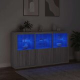  Komoda s LED svjetlima boja sivog hrasta 181 5x37x100 cm | shoptok.hr