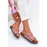 Boto Women's Slip-On Sandals On Cork Sole Light Pink Cortina | Shoptok.si