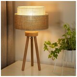  Duolla - Stona lampa YUTE BOHO, 1xE27/15W/230V, prečnik 25 cm, braon/krem | Eponuda.com