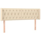 Maison Chic vzglavna omarica - nočna omarica - posteljna omarica z ušesi krem 147x16x78/88 cm blago, (21709227) Cene