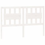 Maison Chic posteljno vzglavje - vzglavna omarica - nočna omarica belo 145,5x4x100 cm trdna borovina, (21706402) | Shoptok.si