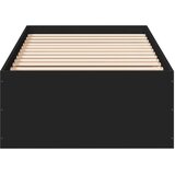  Okvir za krevet crni 75 x 190 cm od konstruiranog drva | Eponuda.com