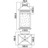 Elstead Lighting Elstead Livingston Stenska svetilka z 2 srednjima lučema - imperialni bronasti zaključek, E14, (22100172) | Shoptok.si
