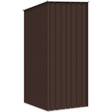  Vrtno spremište smeđe 87 x 98 x 159 cm od pocinčanog čelika | Eponuda.com