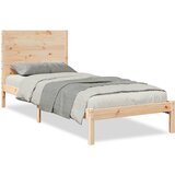 Maison Chic Daljši Posteljni Okvir - Dvoposteljna postelja brez vzmetnice 100x220 cm trden les, (22081664) | Shoptok.si