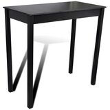 vidaXL Barska miza MDF črna 115x55x107 cm Cene