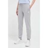 Adidas Pamučni donji dio trenirke boja: siva, melanž | shoptok.hr