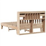 vidaXL Posteljni okvir brez vzmetnice 140x190 cm trdna borovina | Shoptok.si