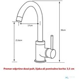 EYN Črna nizkotlačna kuhinjska armatura NT1255 | Pipa za grelnike s priklopom na 3 cevi | Shoptok.si