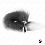 Kink Analni Čep With Tail Grey/white (s) | Shoptok.si