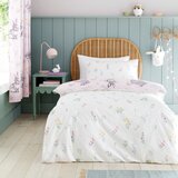 Catherine Lansfield Rožnata enojna otroška posteljnina 135x200 cm Bunny Tails Ditsy Flowers – | Shoptok.si