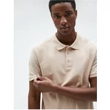 Koton Polo T-shirt - Ecru - Slim fit