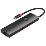 USB-C-HDMI mini dock, RJ45, HDMI 4K@60Hz 3xUSB-A 3.2, PD up - 100W video shut-off