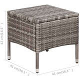 Poli 3-dijelni bistro set od poliratana sivi | shoptok.hr